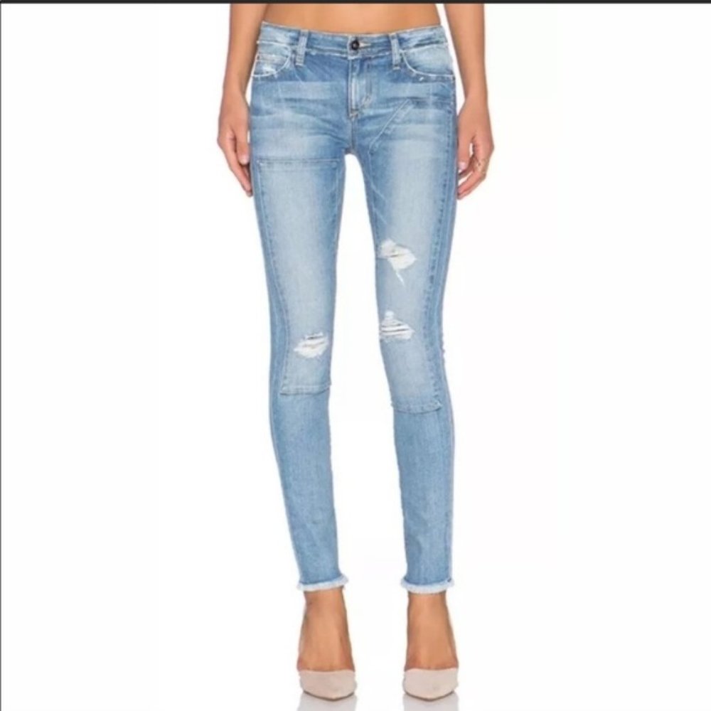 Joes The Finn Skinny Ankle Repaired Raw Hem Jeans